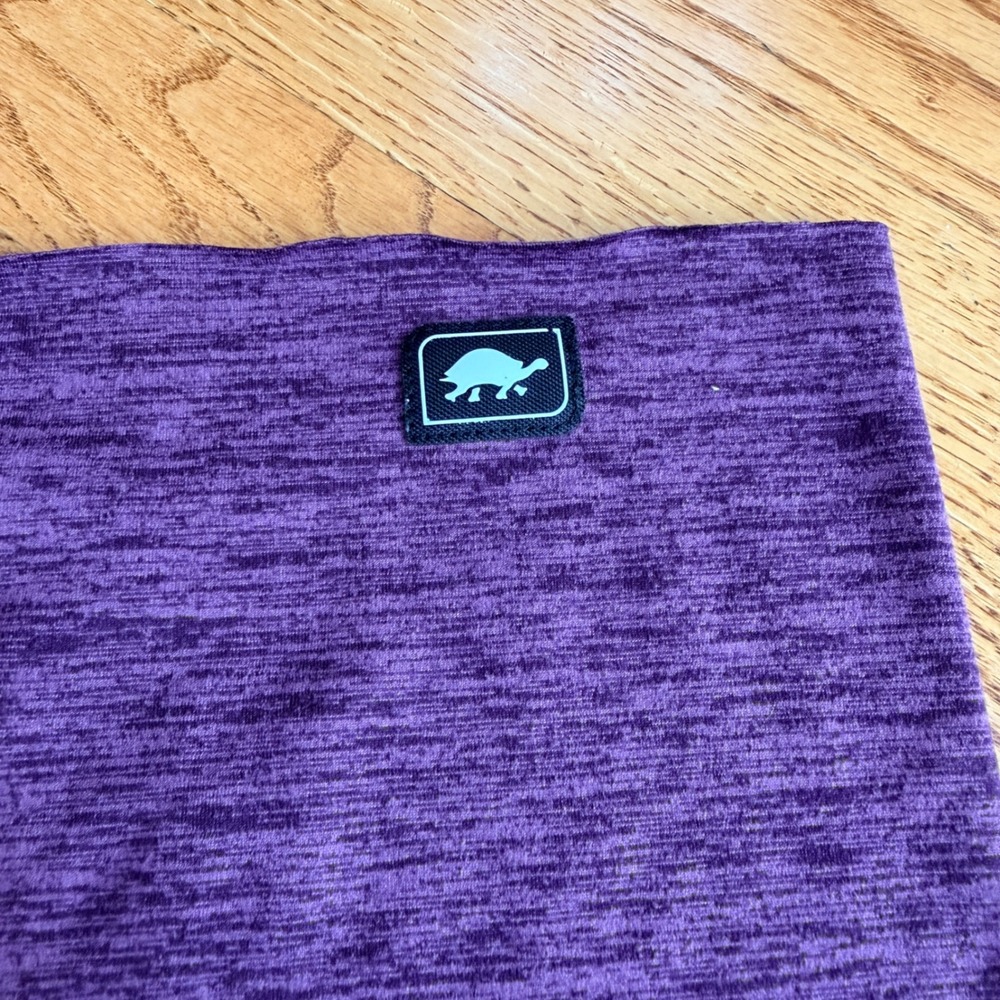 Turtle Fur Purple Space Dye Neck Gaiter Performance Cold Weather Face Mask EUC